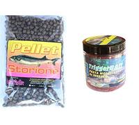 Kit Pellet 6mm + Pasta Modellabile Gusto Salmone Storione Pesca Pastura