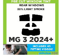 Kit Pellicola Finestrino Auto Pre Cut Per MG 3 2024+ 35% Tinta Posteriore