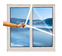 Kit Pellicola Isolante,Pellicola Trasparente,Trasparente,adatto a tutte le stagioni e può essere utilizzato su una varietà di applicazioni domestiche(180x220 cm(71x87"))