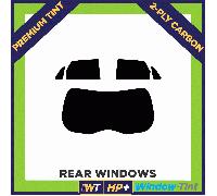 Kit Pellicola Oscurante Pre-Cut Per Ford Edge 2018+ Posterior Carbon 2-Ply 40µm