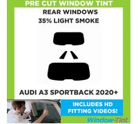 Kit Pellicola Oscurante Vetri Auto Audi A3 Sportback 2020+ 35% Rear Light Smoke