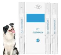 Kit Penna Per Pulizia Denti Animali Domestici 3 Pezzi - Penna Spazzolino Per Animali Domestici, Kit Riparazione Denti Animali Domestici, Disincrostante Denti Cani E Gatti, Sbiancamento E Pulizia Denti