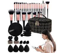 Kit Pennelli Trucco Professionale | Kit Trucco 47 Con Custodia Leggera,Beauty Leggeri E Stilosi Per Donne Madri Figlie Uso Quotidiano E Viaggio