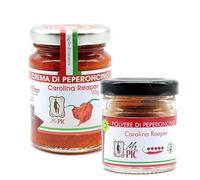 Kit Peperoncino Carolina Reaper: Crema di Peperoncino 90 gr e Polvere 15 gr