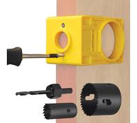 Kit per a , strumento di taglio di precisione per porta, modello di bloccaggio, kit di installazione per fori della porta, strumento di foratura regolabile, taglio in acciaio