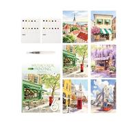 Kit per acquerello, set da viaggio in 12 colori, con penna a pennello, quaderno di lavoro, set di acquerelli tascabili per principianti e adulti, per schizzi artistici per alleviare lo stress