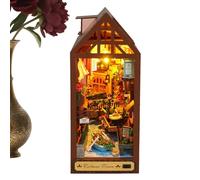 Kit Per Adulti - Modello 3D in Legno Decorazione Scrivania Puzzle,Modellino Educativo da Montare con LED per Biblioteca Camera dei Giochi Nursery Aula Lettura per Tutti