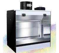 Kit per aerografo, con cascata e illuminazione a LED, per modellismo, decorazione torte, nail art, ceramica e artigianato