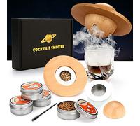 Kit per affumicatore per cocktail, set per fumatori con 4 trucioli di legno, regalo per la festa del papà, kit per bevande per fumatori whisky, accessori per cocktail whisky, bevande, bourbon, caffè