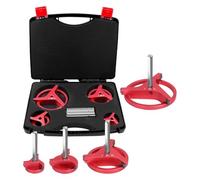 Kit per Alesatore Tubi 4 Pezzi con 3 Inserti Quadrati in Carburo 1-1/2in 2in 3in 4in Strumenti di Smussatura per PVC CPVC ABS PP PE