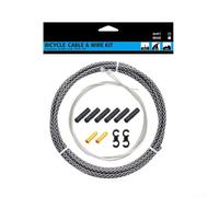 Kit per alloggiamento cavi freno e linea di controllo per mountain bike e bici da strada, pacchetto completo con materiali per una frenata affidabile (nero)
