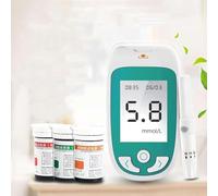 Kit per analisi del sangue domiciliare 3 in 1, misuratore multifunzione di glicemia, acido urico e colesterolo, con 50 strisce reattive per glicemia + 25 per acido urico + 10 per colesterolo per uso d