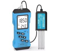 Kit per analisi del terreno 7 in 1 Tester rapido del suolo Misuratore di azoto Fosforo Potassio NPK pH Umidità Umidità Nutrienti Conducibilità Tester Misuratore EC per giardino, fattoria, cura del pra