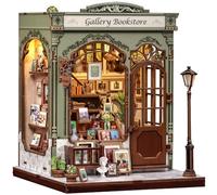 Kit per angolo del libro, casa delle bambole giapponese, libreria, piccola casa, libreria, decorazione 3D in legno, kit fai da te in miniatura per adulti, regali artigianali per adulti, adolescenti e