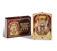 Kit per angolo del libro, fai da te Dreamland Theatre Book Nook per touch book angolo multi-livello con luce a LED, classico teatro lirico in miniatura, diorama con palcoscenico rotante e funzione