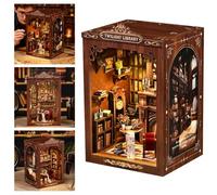 Kit per angolo del libro, fai da te in miniatura per casa delle bambole Booknook, per adulti, modellino, piccola casa, arti e mestieri, libreria, decorazione, puzzle in legno 3D, regali per famiglia