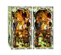 Kit per Angolo Libro Fai-da-Te Elfin della Foresta Segreta Modello Fermalibri dal Design Vintage Puzzle 3D Artigianale per Adulti Secret World of The Forest