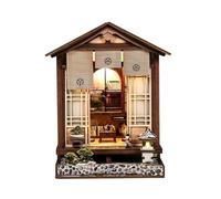 Kit per Angolo Libro in Legno 3D Fermalibri in Miniatura Fai-da-Te con Decorazione per Libreria con Luce A LED per Adulti e Adolescenti Moss Lamp & Courtyard