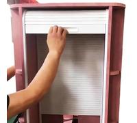 Kit per ante a tamburo con tapparella, Kit for porta dell'armadio con serranda avvolgibile in ABS multicolore, dimensioni multiple(46x102cm(18x40in))