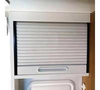 Kit per ante a tamburo con tapparella, Kit porta serranda for armadio da cucina con doghe in ABS, dimensioni multiple(30x38in(76x97cm))