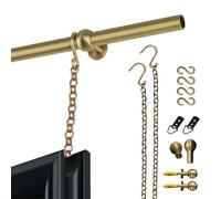 Kit per Appendere I Quadri Mostre/ Festival D'arte/ Studio Appendimento A Parete per Gallerie, Sistema Di Sospensione per Quadri in Ottone, Sistema Galleria A Binario(2.45m (96.5in))