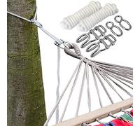 Kit per Appendere la Vostra Amacha agli Alberi | Corda 6 m | Peso Massimo supportato 160 kg | Kit Completo