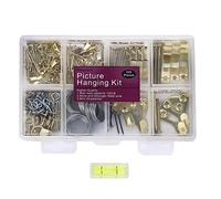 Kit per appendere quadri, 225 ganci resistenti per cornici con chiodi, filo per appendere, occhielli a vite, anello a D e dente di sega per montaggio a parete