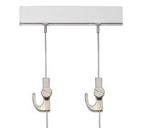 Kit per appendere quadri invisibili, sistema di corda adesiva per poster, tele e opere d'arte, set completo di fili per appendere quadri, con corda in nylon da 1 m e gancio per cavo da 1,5 m