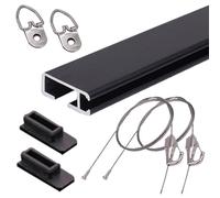 Kit per appendere quadri resistente, sistema di cavi da 2 m per gallerie, mostre, musei, staffa versatile per esposizione di opere d'arte, hardware per stampaggio cornici