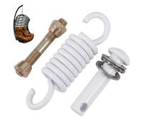Kit per Appendere sedie a Dondolo per Amaca, Kit di Ganci a Molla e bulloni per Appendere sedie a, Altalena, Altalena Portico, Sacchi da Boxe - Bianco