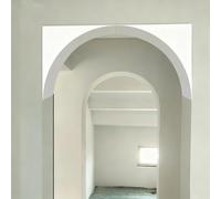 Kit per Arco a Tutto Sesto per Porta, 2 Modanature per Prefabbricate, Fai da Te Arrotondato in Gesso Verniciabile(25x25x25cm/9.8x9.8x9.8")