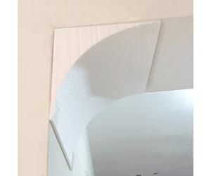 Kit per Arco Arrotondato per Porta, 2 Pezzi, Angolo per Arco in Schiuma Verniciabile, Modanatura Prefabbricata per Arco Semicircolare per Porta(25x25x25cm/9.8x9.8x9.8")