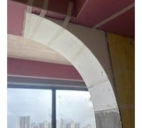 Kit per arco arrotondato per porta, Kit arco in schiuma, set di 2 coperture precurvate for cornici decorative for porte, dimensioni multiple(24.5x24.5x24.5cm/9.6x9.6x9.6")