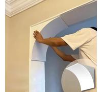 Kit per arco arrotondato per porta, Set modanatura arco verniciabile for telaio porta, kit in schiuma curva fai da te, 2 pezzi, dimensioni multiple