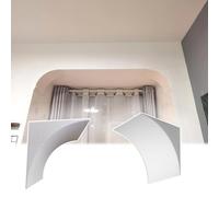 Kit per Arco per Porta, 2 Pezzi di Arco in Schiuma Impermeabile per Porta, Modanatura semicircolare verniciabile e Anti-crepa, Ideale per la Decorazione di Soggiorno e Camera da Letto (14x14