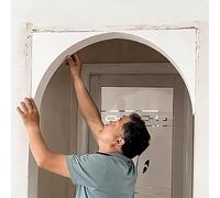 Kit per Arco per Porta, Kit di modanature ad Arco - 2 Pezzi di modanature Curve in Schiuma per Porte e finestre per la ristrutturazione di Interni, perfette per Le Porte (7,1x9,4x9,4 Pollici