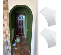 Kit per Arco per Porta, Kit per Arco per Porta Fai da Te in Schiuma - 2 Profili Rotondi Bianchi prefabbricati, Modanatura Universale per Arco per la Decorazione di casa, corridoio e Bar (10x