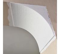 Kit per Arco Precurvato in Schiuma, Kit Universale per Arco a Tutto Sesto, Set di 2 Copriporta Semicircolari Verniciabili(35x35x35cm/13.8x13.8x13.8")