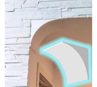 Kit per arco verniciabile per porte interne, cornicione precurvata pronta da installare, set di arco semicerchio per ingressi esterni e decorazione d'interni