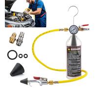 Kit per aria condizionata per tubo AC - Attrezzo per la pulizia del condizionatore d'aria auto | High Performance Automotive AC Pipe Cleaner Tool con misuratore e tubo per camion
