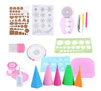 Kit per Arrotolare la Carta per Quilling, Righello per Pinzette con Strumenti Scanalati per la Decorazione Dell'home Office, 1 Set