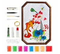 Kit per artigianato smalto cloisonné con vassoio da tè, per hobby - per