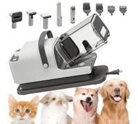 Kit Per Aspirapolvere Da Toelettatura Per Cani 1.8l,Cipper Clippers Professionale,Aspirazione 99% Peli Per Animali,Trippers Per La Toelettatura Per Cani,Per Capelli Più Animali Domestici