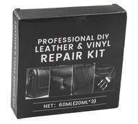 Kit per auto per sedili e divani, corregge fori, crepe, graffi, confezione da 3 pezzi, 20 ml, con colori coordinati per pennello e strumenti per la buccia del litchi