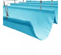 Kit per baldacchino retrattile impermeabile, vela ombreggiante per esterni per terrazza e veranda, copertura antipioggia con filo scorrevole regolabile per uso in cortile e giardino