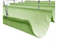 Kit per baldacchino retrattile impermeabile, vela ombreggiante per esterni per terrazza e veranda, copertura antipioggia con filo scorrevole regolabile per uso in cortile e giardino
