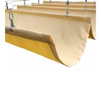 Kit per baldacchino retrattile impermeabile, vela ombreggiante per esterni per terrazza e veranda, copertura antipioggia con filo scorrevole regolabile per uso in cortile e giardino