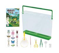 Kit per bambini, con set scientifico con lente d'ingrandimento, per interni, esterni, giardino, cortile, campeggio, escursionismo, caccia, scuola, aula