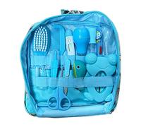 Kit per bambini e kit di toelettatura per bambini aspiratori nasale per unghie per unghie per capelli set di cura per la pulizia giornaliera di neonati 13 pezzi/set, stile B, salute blu per la cu