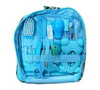 Kit per bambini e kit di toelettatura per bambini aspiratori nasali unghie per unghie per capelli per capelli kit per la pulizia giornaliera di neonati 13 pezzi/set, b, borsa per infermieri blu
